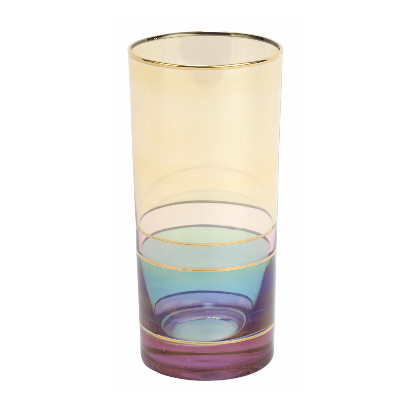 Vietri > Optical Gold Glassware > Highball - Lewis Gifts