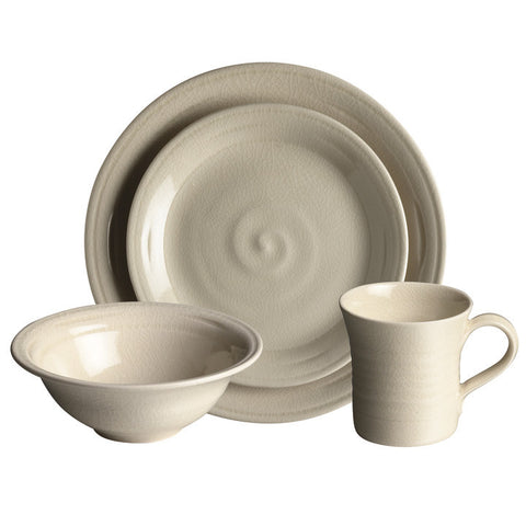 Simon Pearce Belmont 4-piece setting with cereal bowl