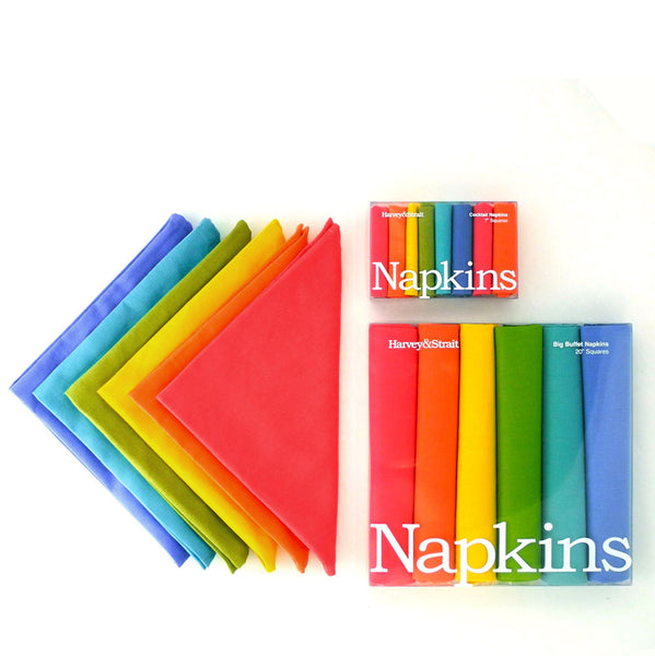 Colorful cotton/linen blend napkins