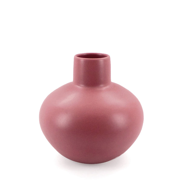 Round deco style ceramic vase