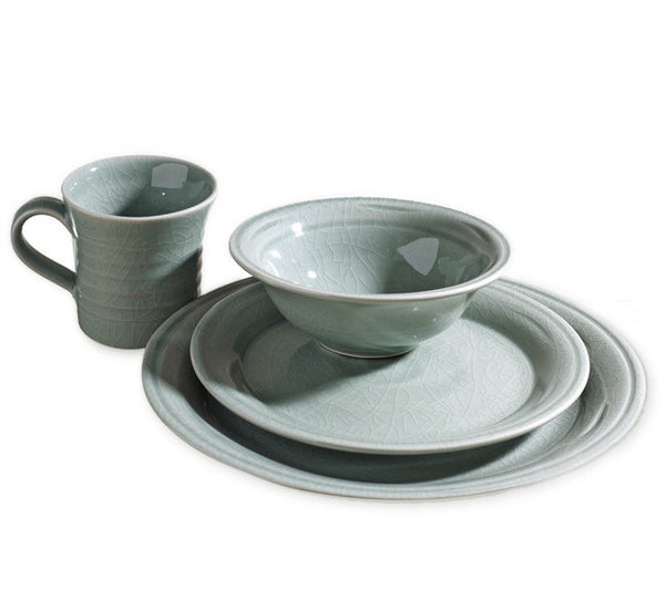 Simon Pearce Belmont 4-piece setting with cereal bowl