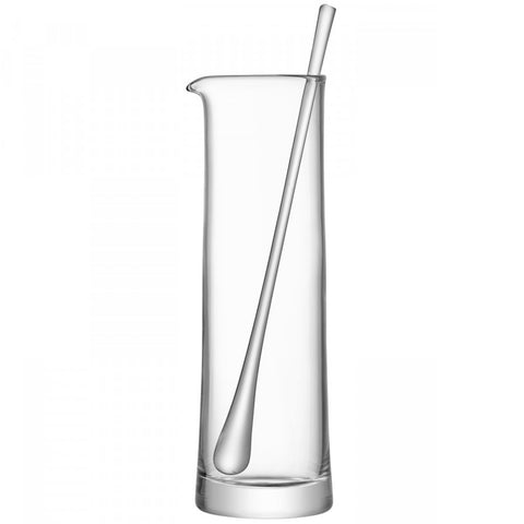 Martini/cocktail pitcher with glass stirrer