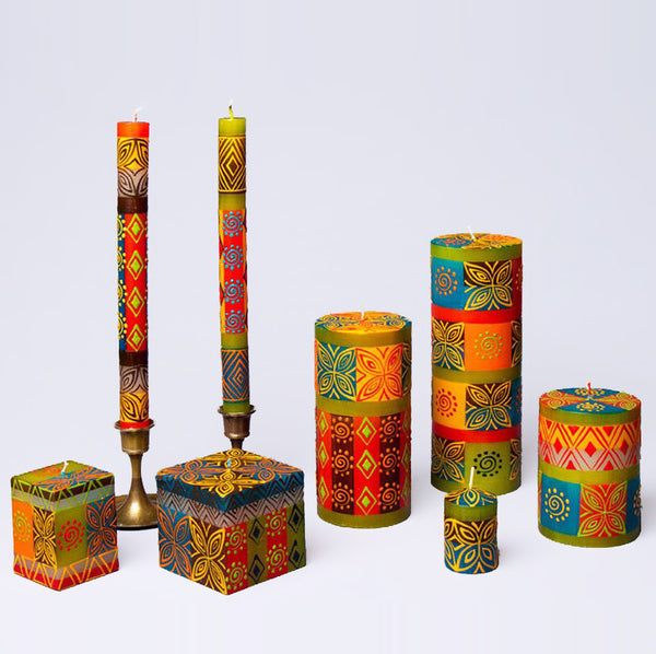 South African Desert Rose hand-painted dripless candles