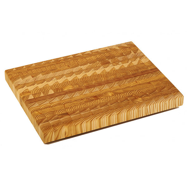 Larch wood professional chef's board, large rectangle