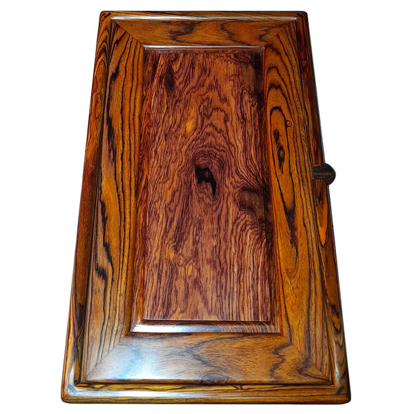 Handcrafted cocobolo wood large jewelry box