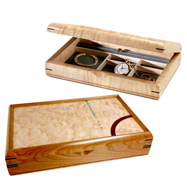 Mikutowski handcrafted wood large valet box