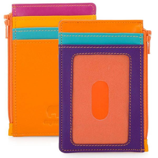 Mywalit card holder with zip pocket