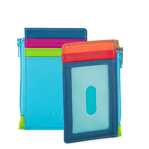 Mywalit card holder with zip pocket