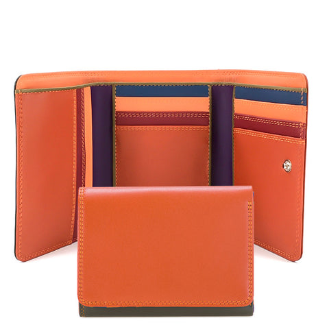Mywalit trifold wallet with outer zip section