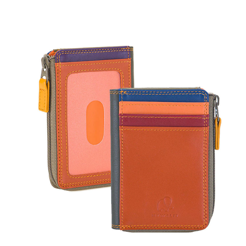Leather Zip Card Holder | Sustainable Leather Card Wallet -SINBONO