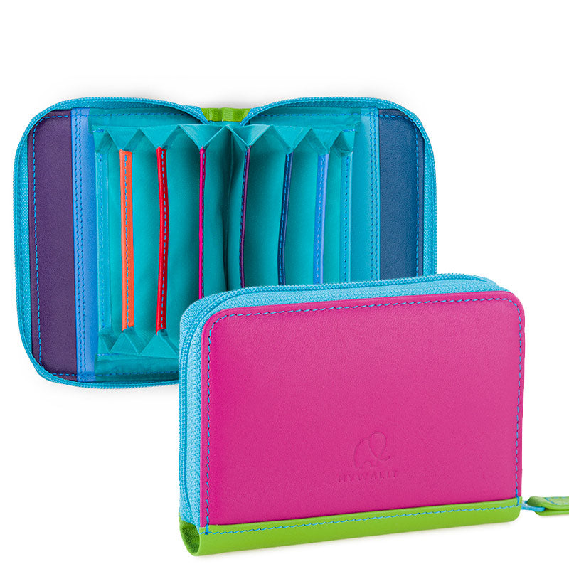 Mywalit ziparound fan credit card wallet