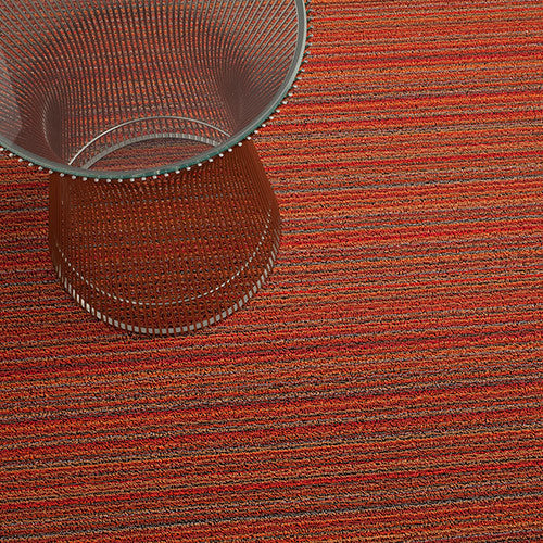 Chilewich Skinny Stripe shag floor mats