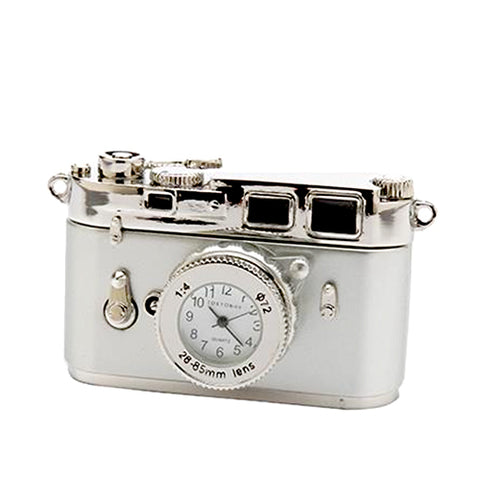 Miniature retro camera clock