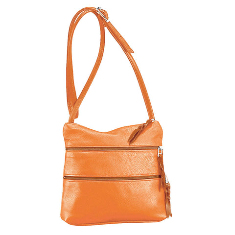 Sven multi-zip leather crossbody bag in stock