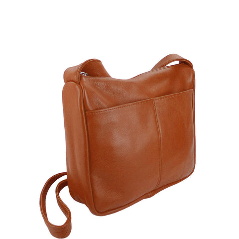 Soft Genuine Leather Multi Zip Waist Bag at Lambland