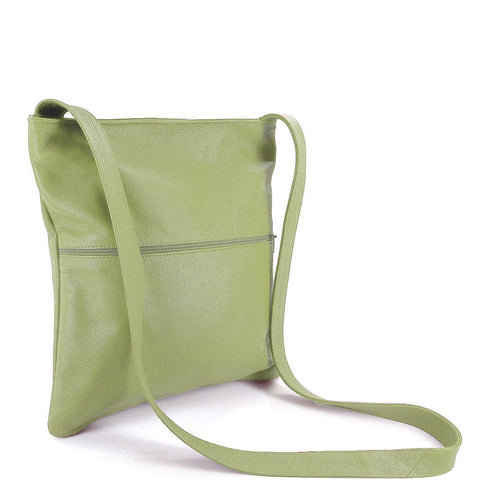 Sven lightweight vertical leather crossbody bag in stock