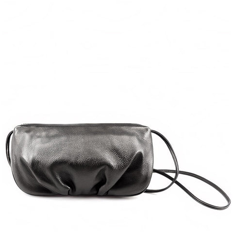 Sven pleated evening leather crossbody bag in stock