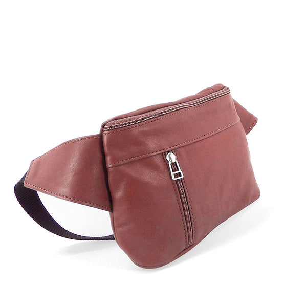 Sven multi-compartment leather fanny pack